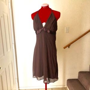 Cute brown cocktail dress size M